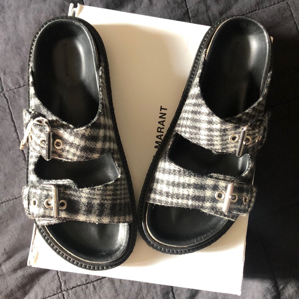 SOLD Isabel Marant ~ Flannel Strap Sandal